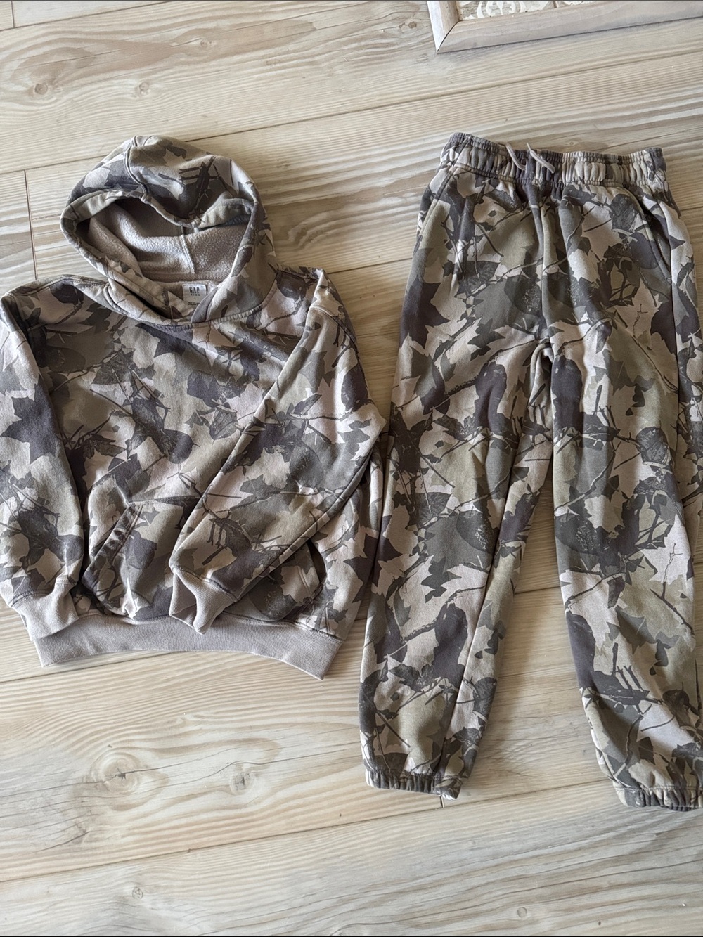 Gap Vintage Soft Camo Sweatshirt and Joggers